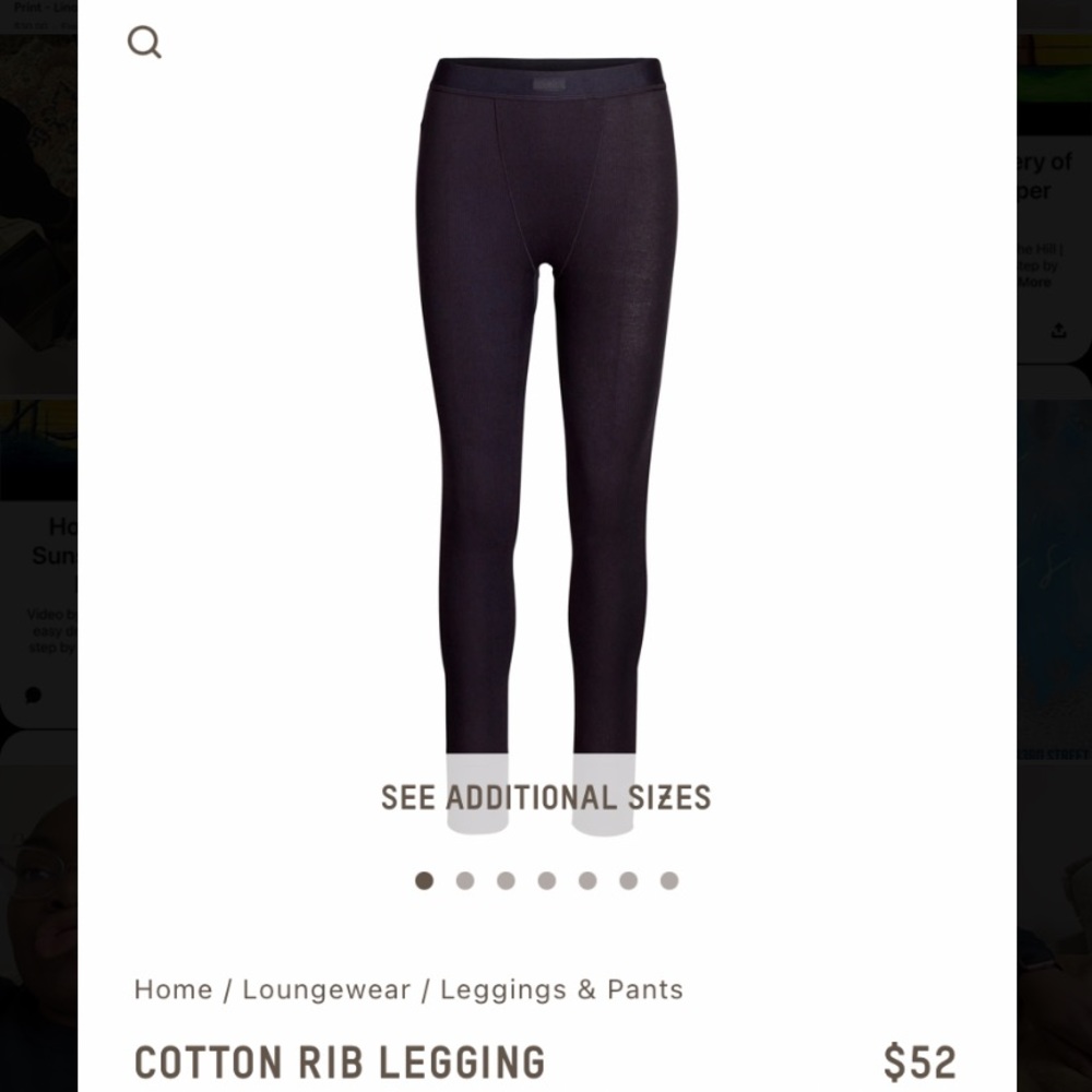 Black SKIMS Leggings